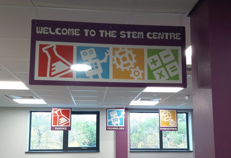 STEM Centre signs for a Primary School