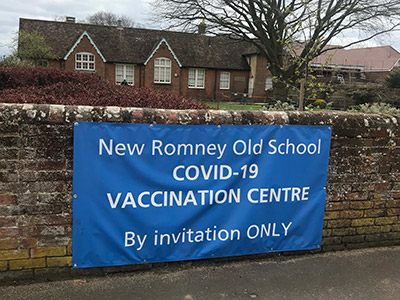 Vaccination Centre signage PVC banner